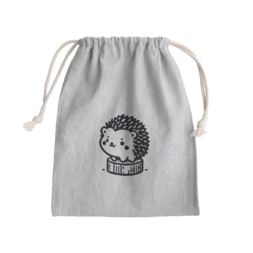 丸太の上のヘッジ君 Mini Drawstring Bag