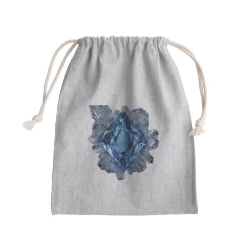 水晶とブルークリスタル Mini Drawstring Bag