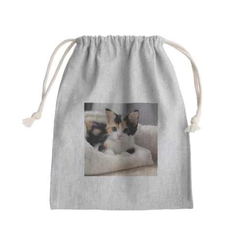 愛らしい子猫ちゃん Mini Drawstring Bag