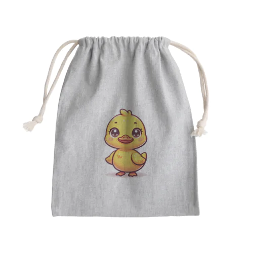 愛くるしいアヒルちゃん Mini Drawstring Bag