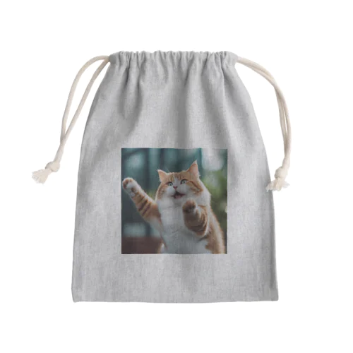 ぽちゃ猫C Mini Drawstring Bag