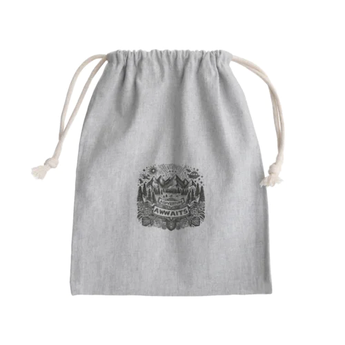 Adventure Awaits Mini Drawstring Bag