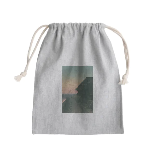 森ケ崎の夕日 / Sunset at Morigasaki Mini Drawstring Bag