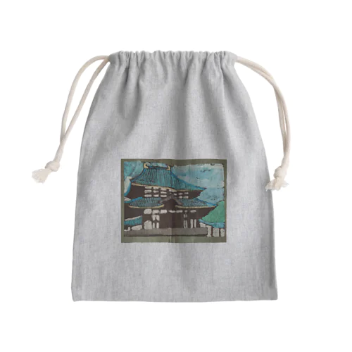 奈良　大仏殿 Mini Drawstring Bag