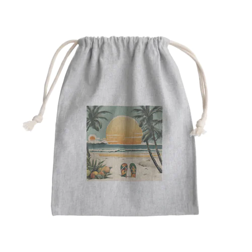 甘い爽やかなマンゴーのイラストグッズ Mini Drawstring Bag