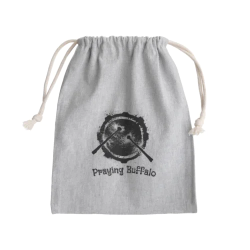 Praying Buffalo Snare Fat Mini Drawstring Bag