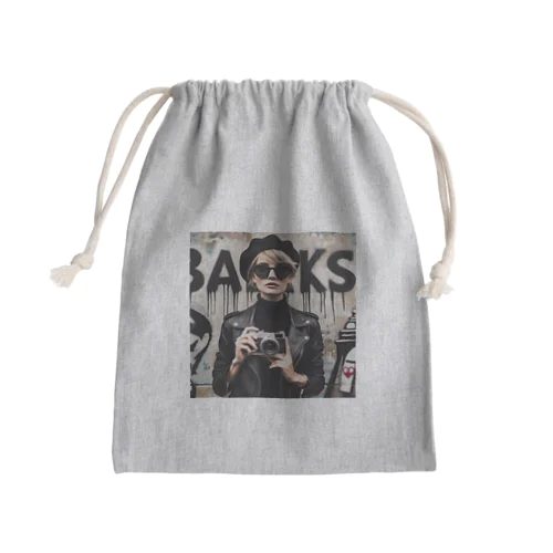 ストリートフォト Mini Drawstring Bag