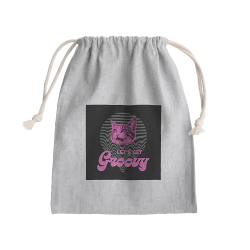 パンクな猫 Mini Drawstring Bag