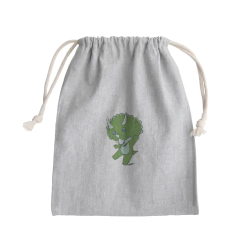 トリケラトプスのトリちゃん Mini Drawstring Bag