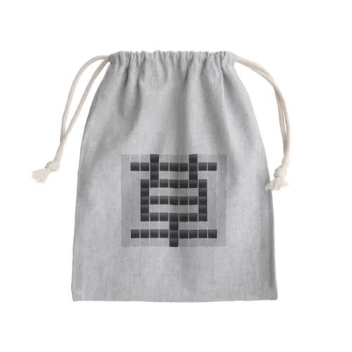 草　草生える文字 Mini Drawstring Bag