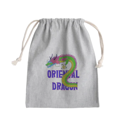 ORIENTAL DRAGON（龍）英字バージョン Mini Drawstring Bag