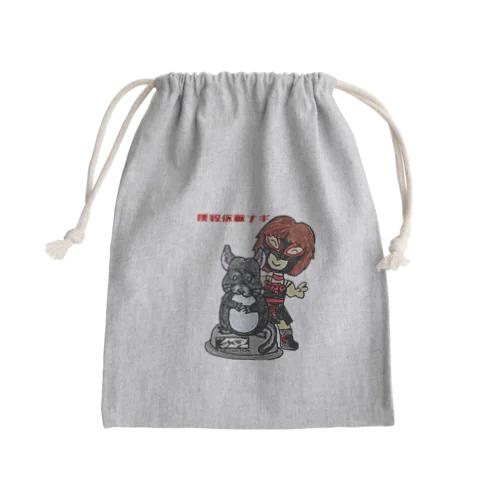 撲殺仮面ナギwithしじみillustrated by HANA-chan Mini Drawstring Bag