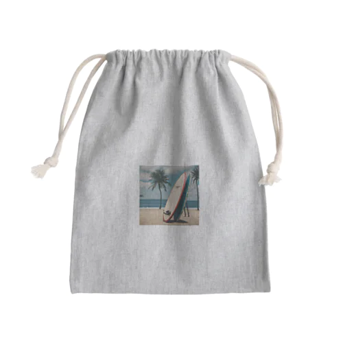 夏のサーフボード Mini Drawstring Bag