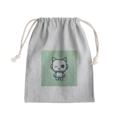ネコ耳ろぼっと Mini Drawstring Bag