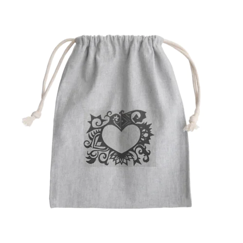 心の壁 Mini Drawstring Bag