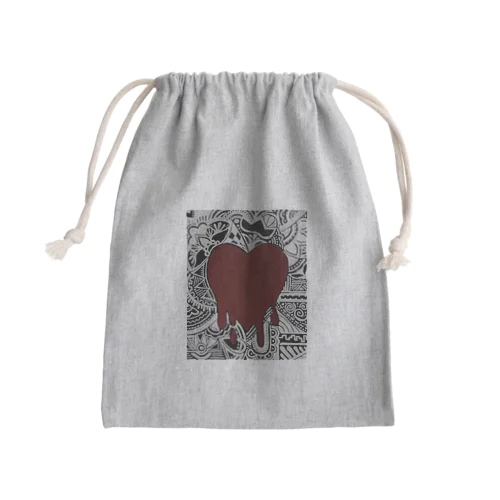 愛 Mini Drawstring Bag