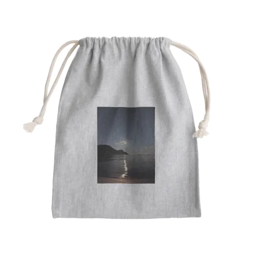 月夜と海 Mini Drawstring Bag