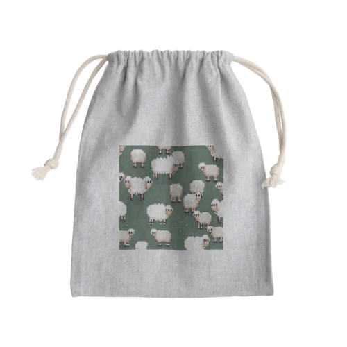 もちもちのひつじ Mini Drawstring Bag