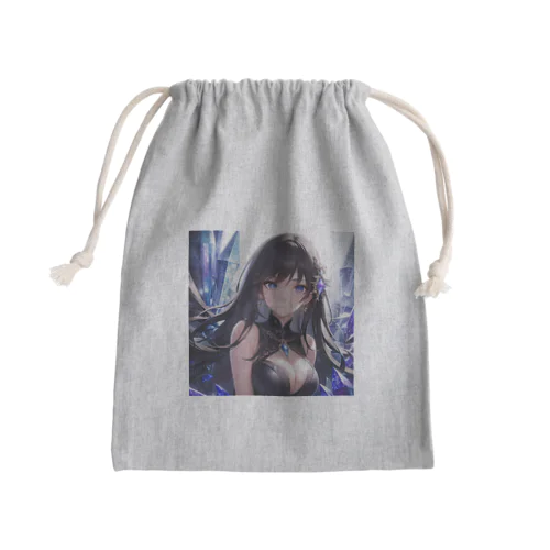 クリスタルと女性 Mini Drawstring Bag