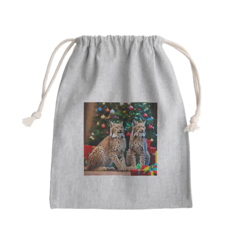オオヤマネコ Mini Drawstring Bag