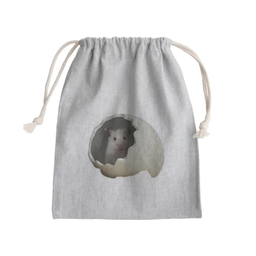 隠れんぼぷにちゃん Mini Drawstring Bag