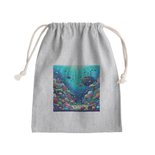 海中のパラダイス Mini Drawstring Bag