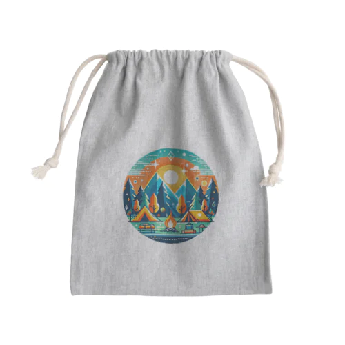 わくわくキャンプ Mini Drawstring Bag