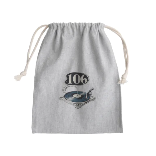 レコード Mini Drawstring Bag