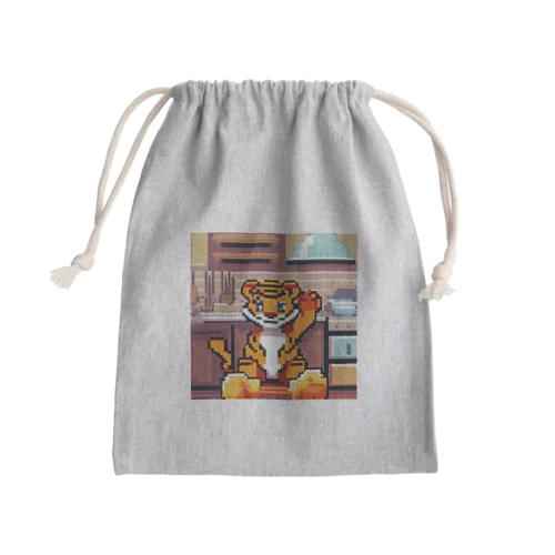 ジャムを作っているトラ Mini Drawstring Bag