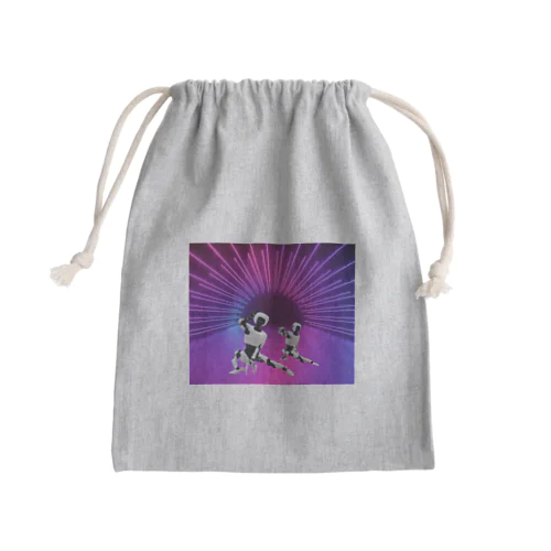 踊るロボット🤖 Mini Drawstring Bag