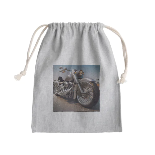 バイク Mini Drawstring Bag