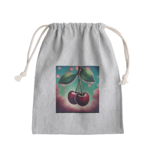 チェリーな世界No.2 Mini Drawstring Bag