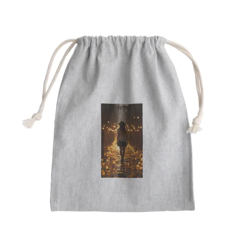 Journey Through the Lanterns Mini Drawstring Bag