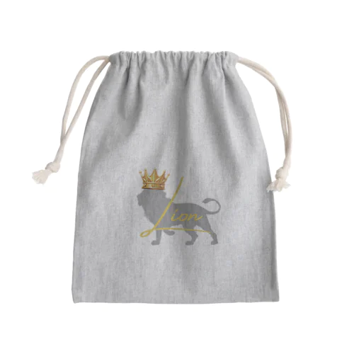 Lion Mini Drawstring Bag