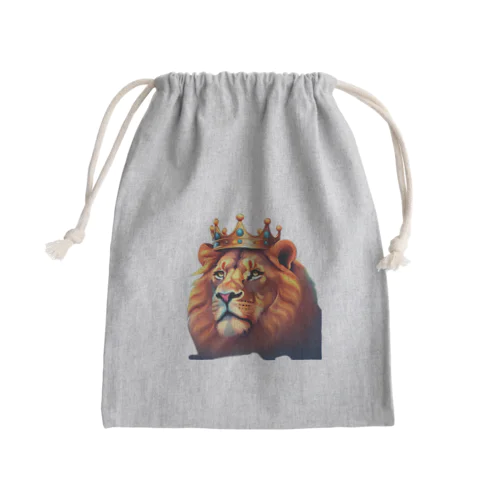 王者の風格ただようライオン Mini Drawstring Bag