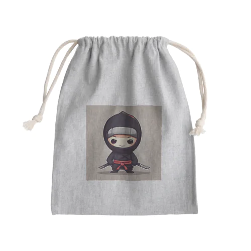 かわいい忍者のイラストグッズ Mini Drawstring Bag