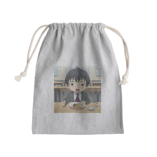 社員食堂＠サラリーマン Mini Drawstring Bag