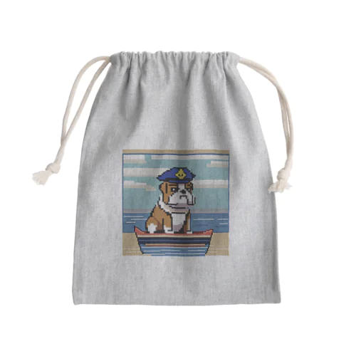 海上保安官ブルドッグ Mini Drawstring Bag