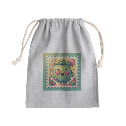 メロメロサボテン Mini Drawstring Bag