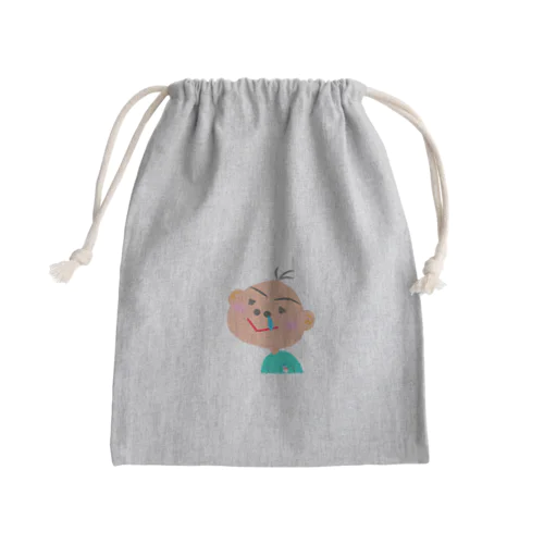 笑太郎（えみたろう） Mini Drawstring Bag