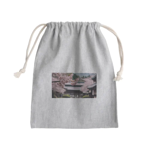 JAPAN SAKURA Mini Drawstring Bag