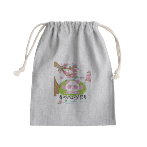 春のパンダ祭り Mini Drawstring Bag