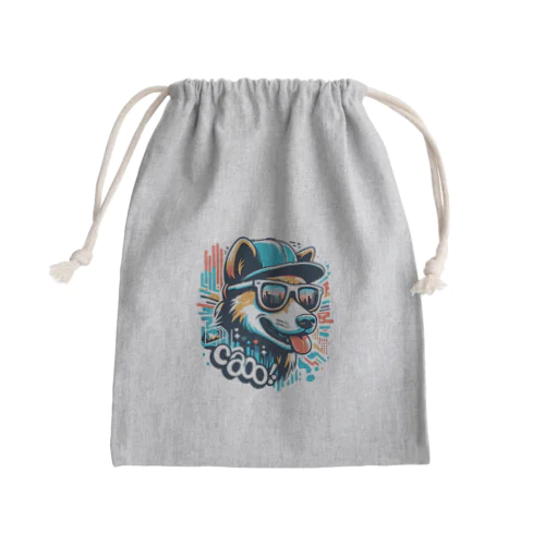 Cool Dog Mini Drawstring Bag