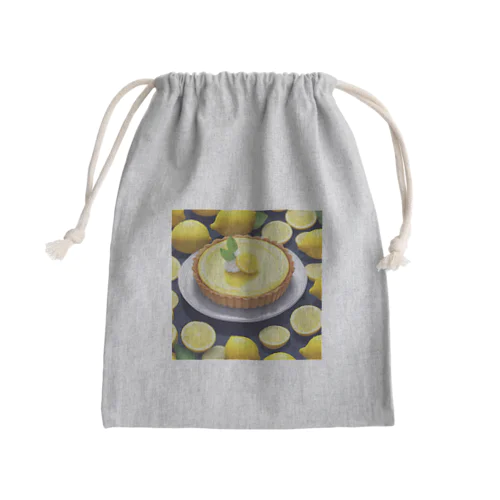 レモンのケーキ Mini Drawstring Bag