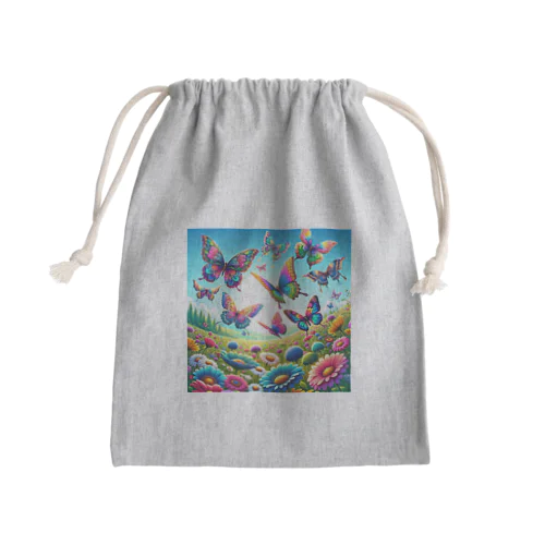 幸運のお花畑 Mini Drawstring Bag