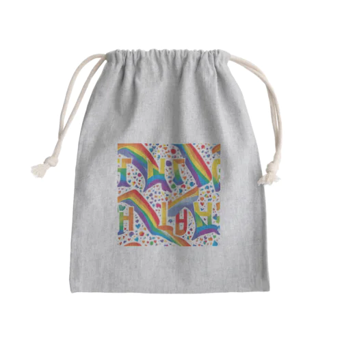 レインボーフラッグ Mini Drawstring Bag