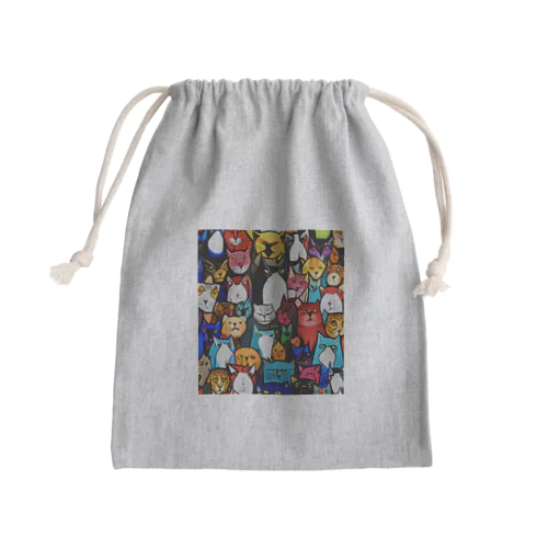 PAC (ポップアートキャット) Mini Drawstring Bag