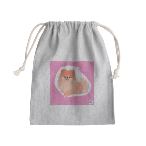 ポメちゃん Mini Drawstring Bag