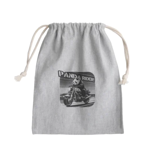 パンダライダー!(淡色用) Mini Drawstring Bag