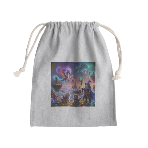 勇気の子猫たちと魔法の戦い Mini Drawstring Bag